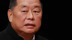 黎智英在香港尖沙咀出席一場新聞業論壇（11/2011）