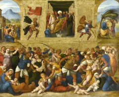 Le massacre des Innocents, par Lodovico Mazzolino, 1510-1530.