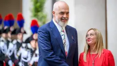 Arnavutluk Başbakanı Edi Rama ve İtalya Başbakanı Giorgia Meloni