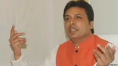 ਤ੍ਰਿਪੁਰਾ ਦੇ ਮੁੱਖ ਮੰਤਰੀ ਬਿਪਲਬ ਦੇਬ