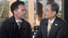 스티브 라이 BBC 수석 프레젠터와 조현 한국 외교부 장관