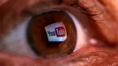 Aworan kan to n ṣe afihan ami idanimọ YouTube ninu ẹyinju eeyan kan