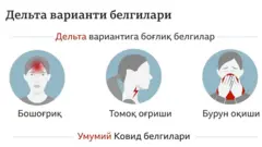Дельта штамми белгилари