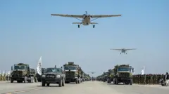 رزمایش حکومت طالبان در پایگاه بگرام