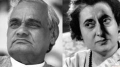 અટલ બિહારી વાજપેયી ઈન્દિરા ગાંધી