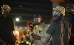 Ousmane Sonko faisant campagne durant les élections législatives