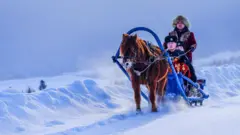 Шинжанданы чана менен келаткан кытай чек арачылары