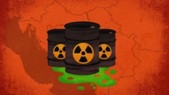 ilustracija radioaktivnog otpada