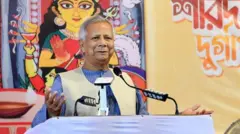 मोहम्मद युनूस यांनी शनिवारी अचानक ढाकेश्वरी मंदिराला भेट दिली