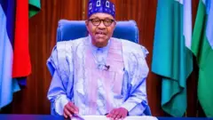 Shugaba Muhammadu Buhari yayin da yake gabatar da jawabi ga 'yan Najeriya