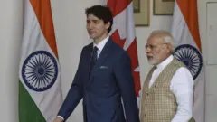 ২০১৮ সালে ভারত সফরকালে কানাডার প্রধানমন্ত্রী জাস্টিন ট্রুডো।