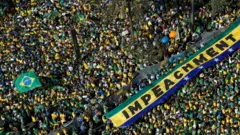 Vista aérea do 7 de setembro de 2021 na Avenida Paulista