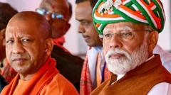 யோகி ஆதித்யநாத் - மோதி 