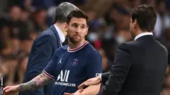 ميسي ومدربه بوتشيتينو