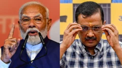 டெல்லி சட்டமன்ற தேர்தல், பாஜக - ஆம் ஆத்மி