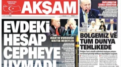 تصویر صفحه اول روزنامه آکشام