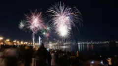 Bakıda Yeni il atəşfəşanlığı