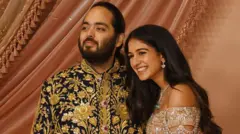 Anant Ambani con su esposa. Es hijo del multimillonario Mukesh Ambani, quien es considerado el hombre más rico de Asia.