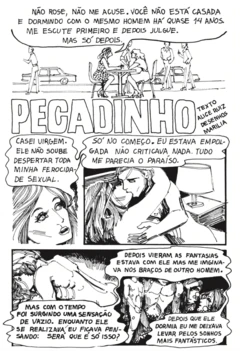 Trecho da HQ Pecadinho, escrita por Alice Ruiz e publicada na extinta revista Rose.