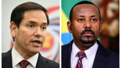 Ministirri dhimma Alaa Ameerikaa Ruubiyoofi MM Itoophiyaa Abiy Ahimad dhimma yeroorratti mari'atan 