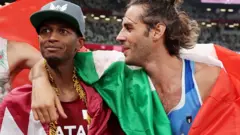 Mutaz Barshim y Gianmarco Tamberi