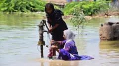 పాకిస్తాన్: ఇప్పటికీ వరద నీటిలోనే ఉన్న వేలాది గ్రామాలు.. ఆరోగ్య సంక్షోభం రావొచ్చని హెచ్చరిస్తున్న నిపుణులు