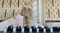 کنفرانس خبری وزیر گردشگری و سرمایه گذاران مصری مراسم افتتاحیه موزه