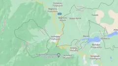 Voskepar kəndi, xəritə