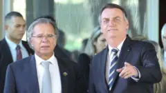 Ministro da Economia, Paulo Guedes, e presidente Jair Bolsonaro