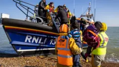 Refugees rescued By RNLI