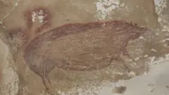 لوحة الخنزير في كهف إندونيسي