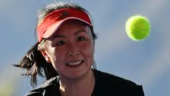 彭帥在西藏拉薩參加比賽（新華社圖片20/9/2020）