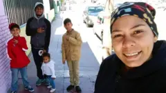Viangly Infante y familia