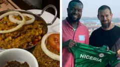 Aworan oludasilẹ Twitter lasiko abẹwo rẹ si Naijiria