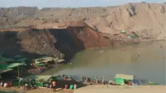 Photo of the mine site