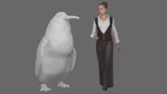 Canterbury Müzesi dev penguenin illüstrasyonunu yaptı.