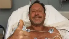 Michael Packard in hospital, 11 June 2021