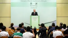 Ông Hạ Nhất Thành, trưởng đặc khu mới của Macau tại buổi họp báo hôm 25/8