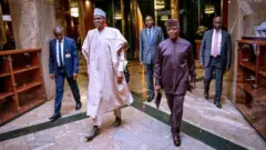 Aarẹ Buhari ati Yẹmi Oṣinbajọ
