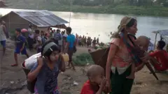 တိုက်ပွဲတွေကြောင့် ထွက်ပြေးခဲ့တဲ့ ပလက်ဝမြို့နယ်ထဲက ရွာသားတွေ