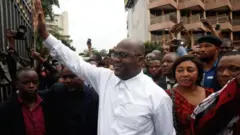 Felix Tshisekedi yana jagoran babbar jam'iyyar adawa ta DR Congo da mahaifinsa ya kafa