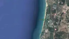 Foto satelit kawasan Dor, Israel, dewasa ini