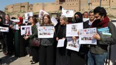 افان جاف في وقفة احتجاجية