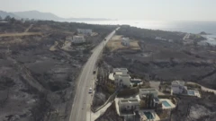 Snimci posledica velikog požara na grčkom ostrvu Rodos