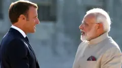 ਇਮੈਨੁਅਲ ਮੈਕਰੋਂ ਅਤੇ ਨਰਿੰਦਰ ਮੋਦੀ