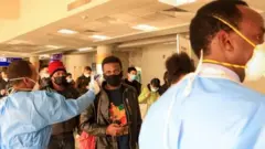 Abiria waliokuwa wakiwasili nchini Kenya kutoka China walikuwa wakipimwa mwisho wa mwezi Januari