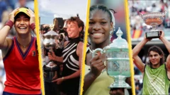 Emma Raducanu, Martina Hingis, Serena Williams, Rafael Nadal
