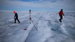 Investigadores en Groenlandia