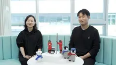 극지연구소 소속 진경 연구원과 김승희 연구원
