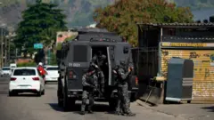 Civil Police officers at the Jacarezinho favela